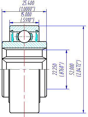 205KRR2 Agricultural Ball Bearings