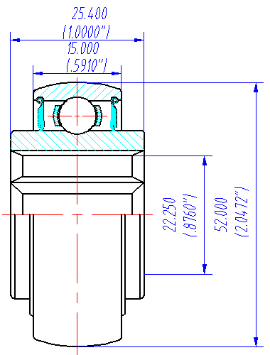 205KRRB2 Agricultural Ball Bearings