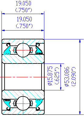 AA205DD,205VVH-I Agricultural Ball Bearings