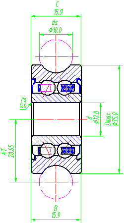 LFR5201-10ZZ, LFR5201-10-2RS track roller