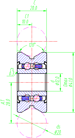 RV201/12-20 ZZ, RV201/12-20-2RS