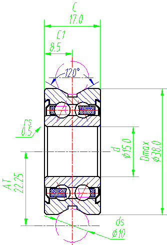 RV202/15.38-10 ZZ, RV202/15.38-10-2RS